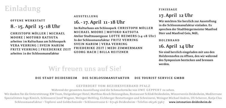 Intonation Einladung 2011